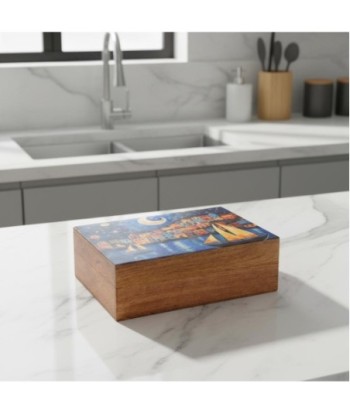Caja Organizadora Multiusos de Madera - Decoración Vintage para Hogar - Almacenamiento Práctico y Elegante