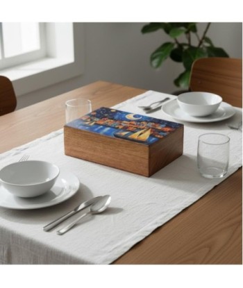 Caja Organizadora Multiusos de Madera - Decoración Vintage para Hogar - Almacenamiento Práctico y Elegante