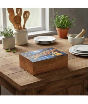 Caja Organizadora Multiusos de Madera - Decoración Vintage para Hogar - Almacenamiento Práctico y Elegante