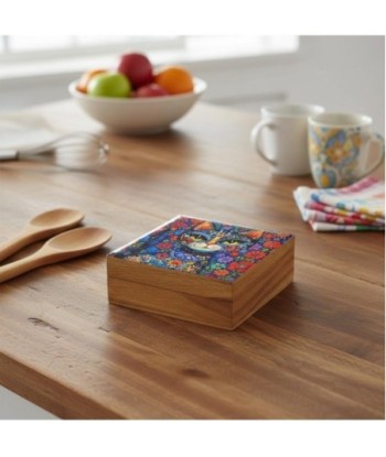 Caja para Gato Decorativa de Madera - Diseño Multicolor - Ideal para Organización y Decoración del Hogar