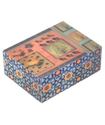 Caja Decorativa de Flores de Madera para Almacenamiento y Decoración del Hogar, Estilo Artesanal, Ideal para