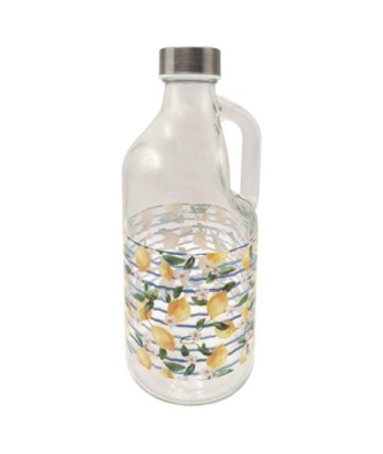 Jarra con Tapon Limones - Ideal para Bebidas, Decoración de Cocina y Almacenamiento de Frutas Frescas