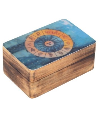 Caja Decorativa Zodiaco, Regalo Único, Hecha a Mano, Ideal para Almacenar Joyas, Decoración Estilo Bohemio, Inspiración