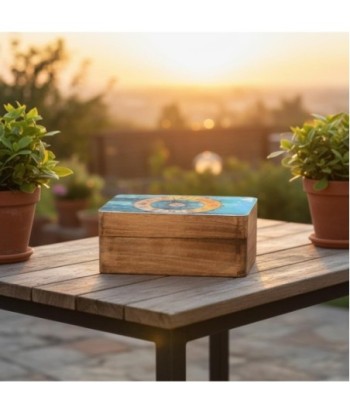 Caja Decorativa Zodiaco, Regalo Único, Hecha a Mano, Ideal para Almacenar Joyas, Decoración Estilo Bohemio, Inspiración