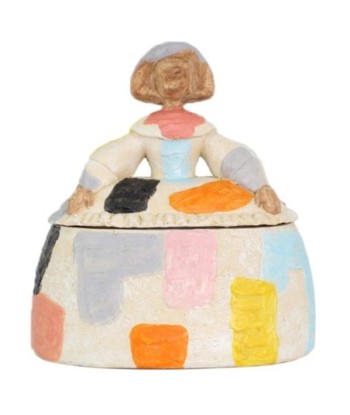 Menina Caja Decorativa Pop Art - Figura de Resina para Decoración del Hogar - Diseño Moderno y Original