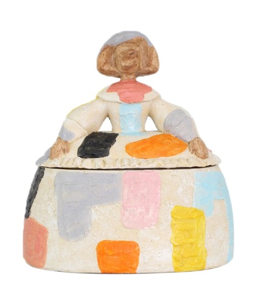 Menina Caja Decorativa Pop Art - Figura de Resina para Decoración del Hogar - Diseño Moderno y Original