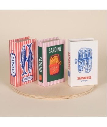 Caja Libro Decorativa Set de 3 Unidades Diseño Marinero para Decoración del Hogar y Almacenamiento Creativo