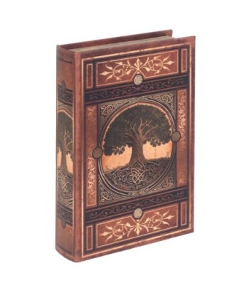 Caja Libro Decorativa Árbol de la Vida - Almacenamiento Oculto Elegante para Hogar y Oficina