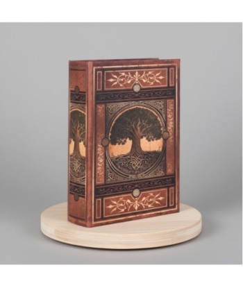 Caja Libro Decorativa Árbol de la Vida - Almacenamiento Oculto Elegante para Hogar y Oficina