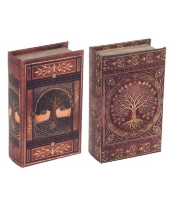Caja Libro Decorativa Vintage, Set de 2 Unidades, Diseño Mapa del Mundo, Almacenamiento Oculto, Ideal para Regalos