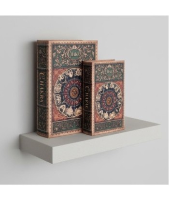 Set de 2 Cajas Libro Decorativas Zodiaco para Hogar y Oficina, Regalo Ideal, Diseño Elegante y Funcional