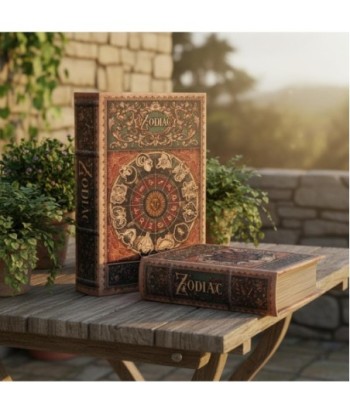 Set de 2 Cajas Libro Decorativas Zodiaco para Hogar y Oficina, Regalo Ideal, Diseño Elegante y Funcional