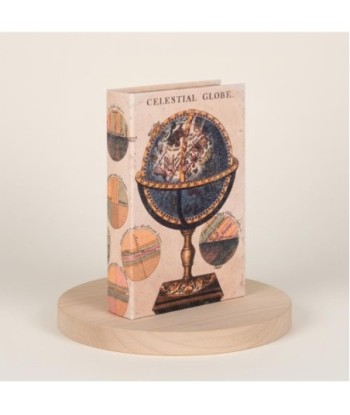 Caja Libro Decorativa Globo Mundo Vintage - Organizador de Almacenamiento con Diseño de Mapa Antiguo - Ideal