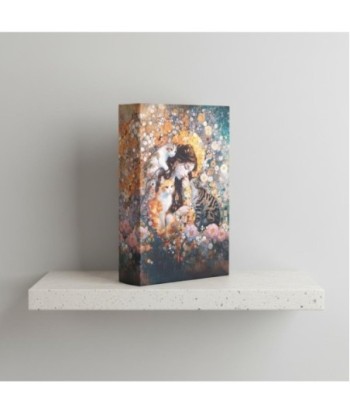 Caja Libro Decorativa Gatos Diseño Único, Almacenamiento Oculto, Ideal para Regalo, Decoración Hogar, Estilo