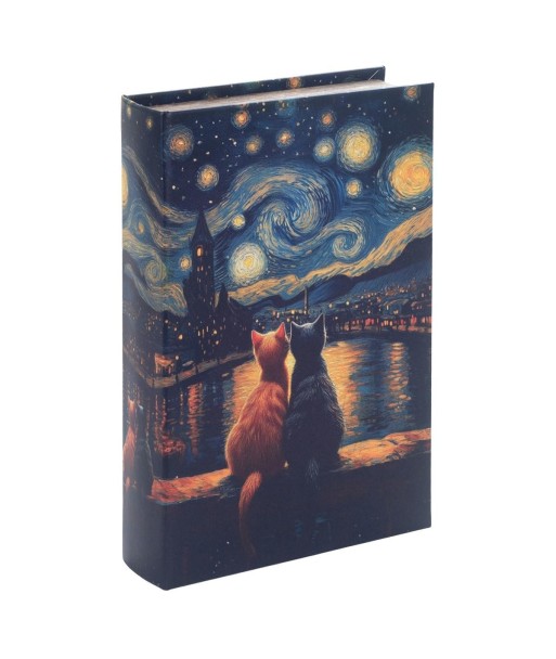 Caja Libro Decorativa Gatos Diseño Único, Almacenamiento Oculto, Ideal para Regalo, Decoración Hogar, Estilo