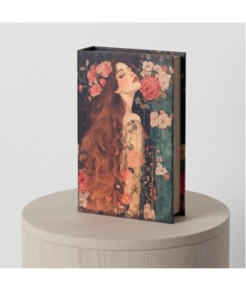 Caja Libro Decorativa Mujer para Hogar, Oficina, Regalo Original, Diseño Contemporáneo, Almacenamiento Creativo