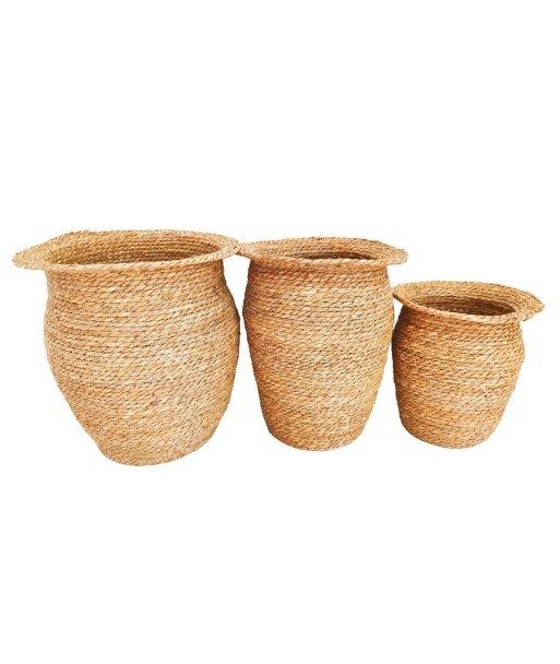 Juego de 3 cestas decorativas para almacenamiento, cestas organizadoras plegables, ideales para sala, dormitorio