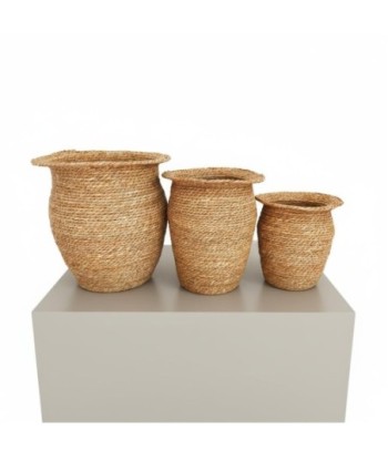 Juego de 3 cestas decorativas para almacenamiento, cestas organizadoras plegables, ideales para sala, dormitorio