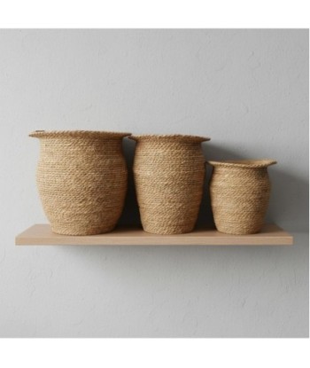 Juego de 3 cestas decorativas para almacenamiento, cestas organizadoras plegables, ideales para sala, dormitorio