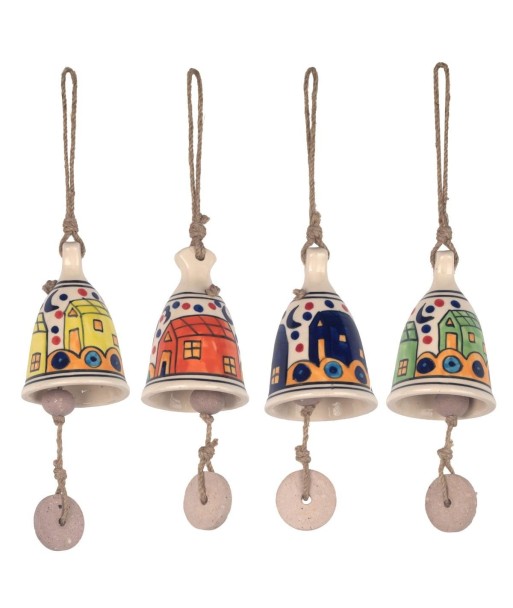 Campana decorativa colgante de metal, diseño étnico, ideal para decoración de interiores y exteriores, estilo