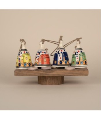 Campana decorativa colgante de metal, diseño étnico, ideal para decoración de interiores y exteriores, estilo