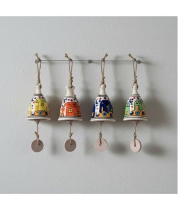 Campana decorativa colgante de metal, diseño étnico, ideal para decoración de interiores y exteriores, estilo