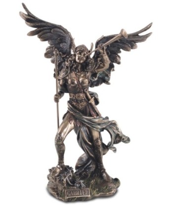By SIGRIS Figura Del Arcángel Gabriel con Trompeta  Figuras Bronce Colección Clásico Signes Grimalt Decor And