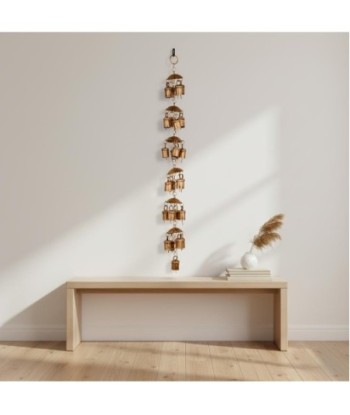 Colgante de Campanas Decorativas de Metal para Interiores y Exteriores, Ideal para Jardín, Terraza, Hogar, Estilo