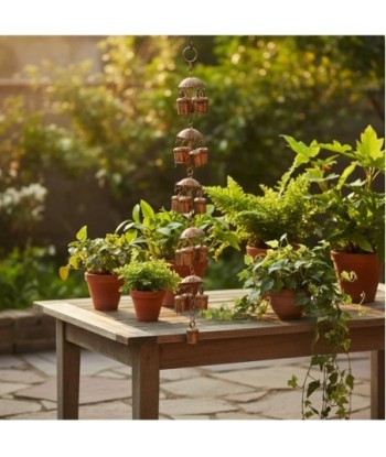 Colgante de Campanas Decorativas de Metal para Interiores y Exteriores, Ideal para Jardín, Terraza, Hogar, Estilo