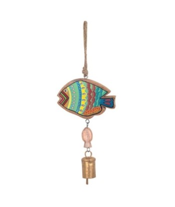 Colgante Decorativo Campana Pez Estilo India para Hogar, Adorno Original, Ideal para Regalo, Accesorio Único