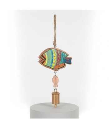 Colgante Decorativo Campana Pez Estilo India para Hogar, Adorno Original, Ideal para Regalo, Accesorio Único