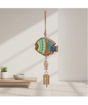 Colgante Decorativo Campana Pez Estilo India para Hogar, Adorno Original, Ideal para Regalo, Accesorio Único