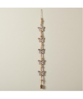 Colgante de Mariposas Decorativo para Hogar, Diseño Étnico, Adorno Colgante Artesanal de Madera, Decoración Estilo