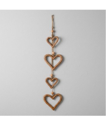 Colgante Decorativo Corazones Diseño Étnico Hecho a Mano para Hogar, Ideal Regalo San Valentín, Decoración Original