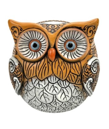 Figura decorativa de búho en resina, adorno moderno para hogar, regalo original y exclusivo, estilo contemporáneo