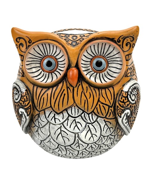 Figura decorativa de búho en resina, adorno moderno para hogar, regalo original y exclusivo, estilo contemporáneo