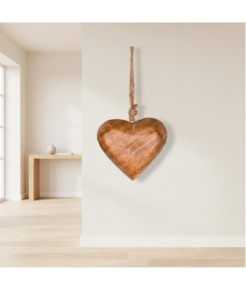 Colgante Corazón Romántico de Madera para Decoración del Hogar, Accesorio Decorativo Ideal para Regalo Especial