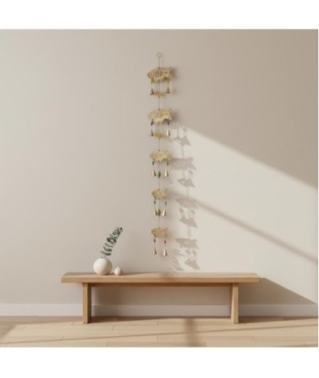 Colgante Decorativo de Peces para Hogar, Arte de Pared Estilo India, Adorno de Metal para Sala, Dormitorio, Regalo