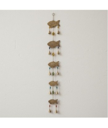 Colgante Decorativo de Peces para Hogar, Arte de Pared Estilo India, Adorno de Metal para Sala, Dormitorio, Regalo