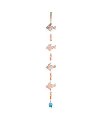 Colgante Decorativo de Peces en Madera, Estilo Étnico, Ideal para Decoración de Pared, Hogar y Oficina, 80 cm