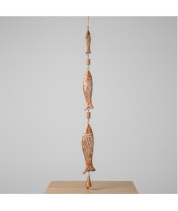 Colgante Decorativo de Peces de Madera Hecho a Mano, Diseño Estilo India, Ideal para Decoración del Hogar