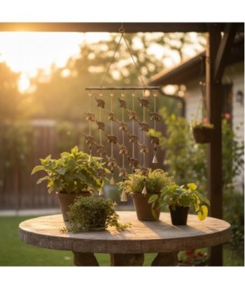 Móvil Elefante Decorativo Colgante - Arte de Pared Estilo India para Hogar - Ideal Regalo Original y Único