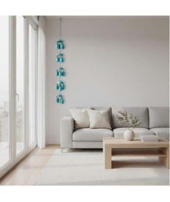 Decoración Colgante Móvil de Campanas Estilo India, Ideal para Jardines y Hogares, Sonido Relajante y Diseño