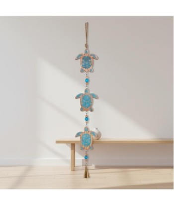 Colgante Decorativo de Tortugas para Pared, Diseño Artesanal Estilo India, Ideal para Hogar, Regalo Único, Azul