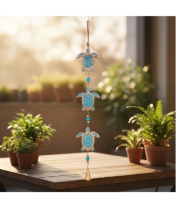 Colgante Decorativo de Tortugas para Pared, Diseño Artesanal Estilo India, Ideal para Hogar, Regalo Único, Azul
