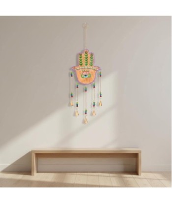 Colgante Decorativo Móvil Mano de Fátima para Hogar, Amuleto de Protección y Buena Suerte, Decoración Estilo