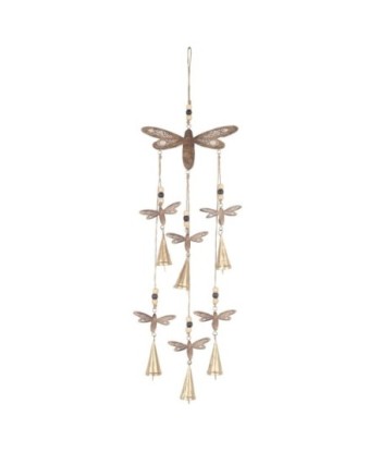 Móvil de Libélulas Decorativo para Interiores - Colgante de Madera Estilo Étnico - Decoración Hogar y Jardín