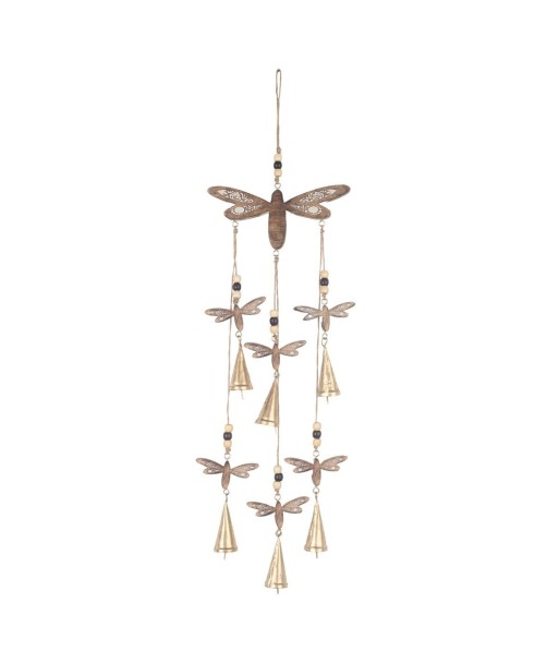 Móvil de Libélulas Decorativo para Interiores - Colgante de Madera Estilo Étnico - Decoración Hogar y Jardín