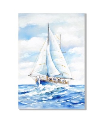 Cuadro Decorativo Barco para Pared, Diseño Náutico Impreso en Lienzo, Ideal para Hogar y Oficina, Arte de Pared