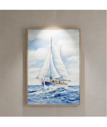 Cuadro Decorativo Barco para Pared, Diseño Náutico Impreso en Lienzo, Ideal para Hogar y Oficina, Arte de Pared